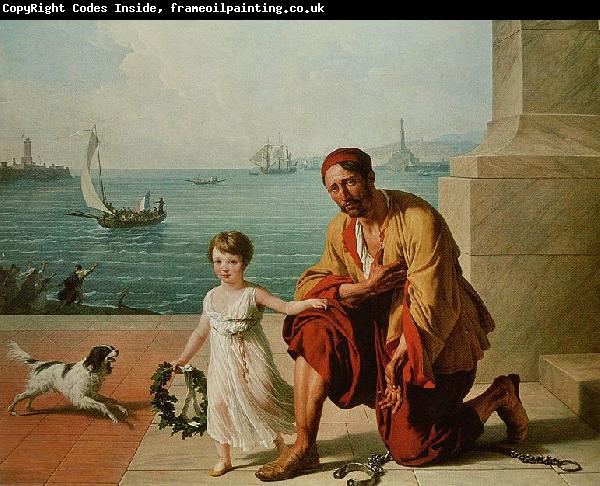 Francois-Andre Vincent Allegorie de la liberation des esclaves d Alger par Jerome Bonaparte