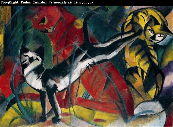 Franz Marc Three cats