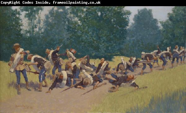 Frederic Remington The Scream of Shrapnel at San Juan Hill