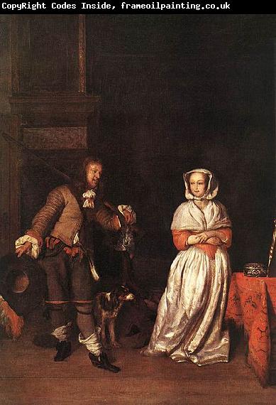 Gabriel Metsu The Hunter and a Woman