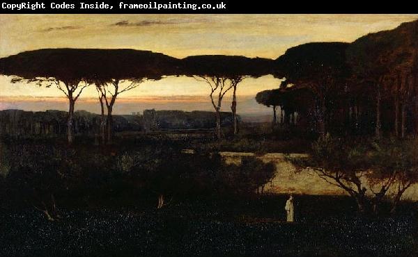 George Inness Pines and Olives at Albano