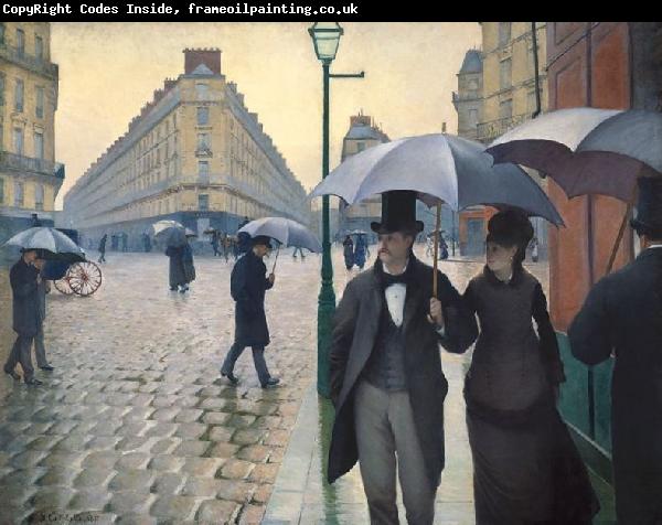 Gustave Caillebotte Paris Street Rainy Day