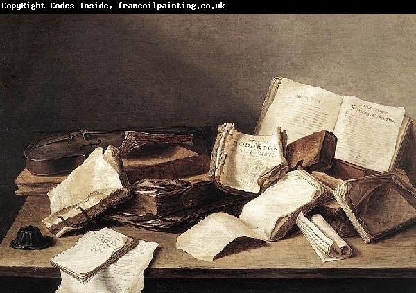 Jan Davidz de Heem Still Life of Books