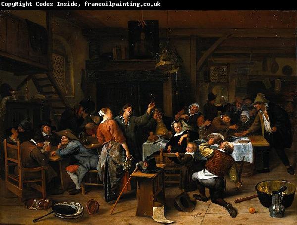 Jan Steen A company celebrating the birthday of Prince William III