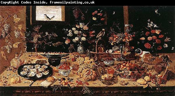 Jan Van Kessel Still life with Oysters