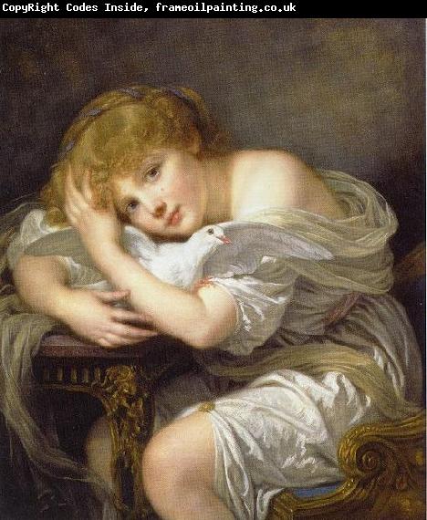 Jean Baptiste Greuze L enfant a la colombe