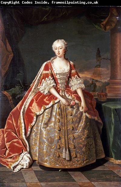 Jean Baptiste van Loo Portrait of Augusta of Saxe-Gotha