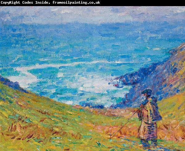 John Peter Russell Pecheur sur falaise