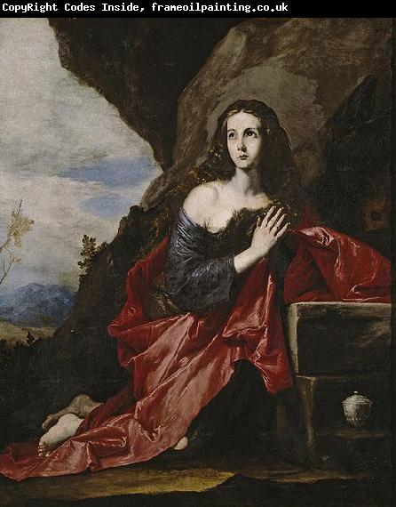 Jose de Ribera Die Bubende Hl. Maria Magdalena als Thais, Fragment