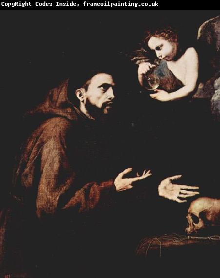 Jose de Ribera Der Hl. Franz von Assisi und der Engel mit der Wasserflasche