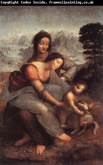 LEONARDO da Vinci The Virgin and Child with St Anne