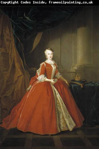 Louis de Silvestre Portrait of the Princess Maria Amalia of Saxony in Polish costume.