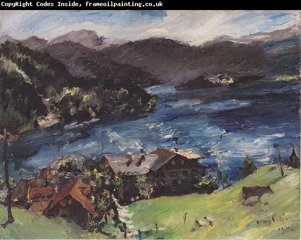 Lovis Corinth Walchensee, Landscape with cattle