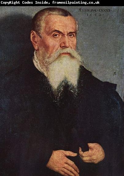 Lucas  Cranach Selbstportrat im 77 Lebensjahr