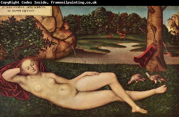 Lucas Cranach Ruhende Quellnymphe