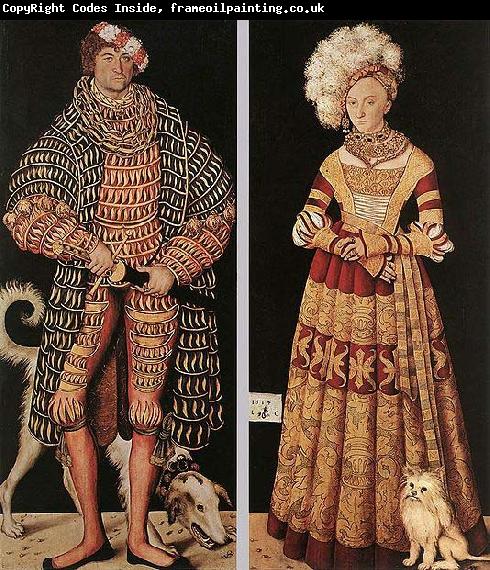 Lucas Cranach Doppelbildnis Herzog Heinrichs des Frommen und seiner Gemahlin Herzogin Katharina von Mecklenburg