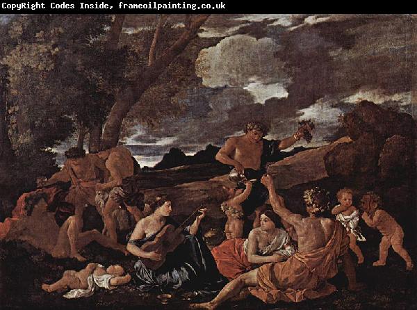 Nicolas Poussin Bacchanal with a Lute-Player