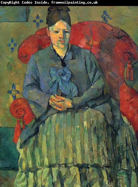 Paul Cezanne Madame Cezanne dans un fauteuil rouge