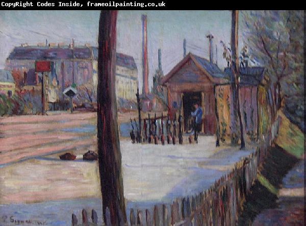 Paul Signac Railway junction near Bois-Colombes