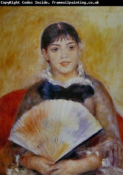 Pierre-Auguste Renoir Femme a leventail