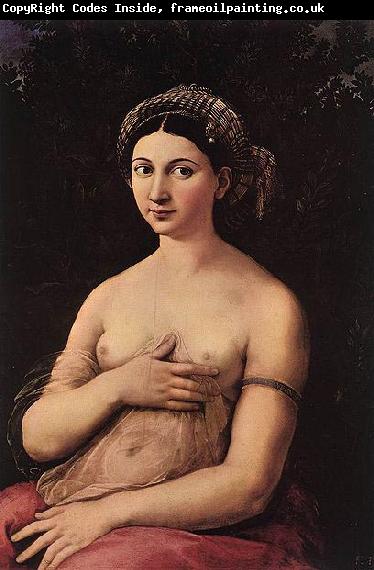 RAFFAELLO Sanzio La fornarina or Portrait of a young woman