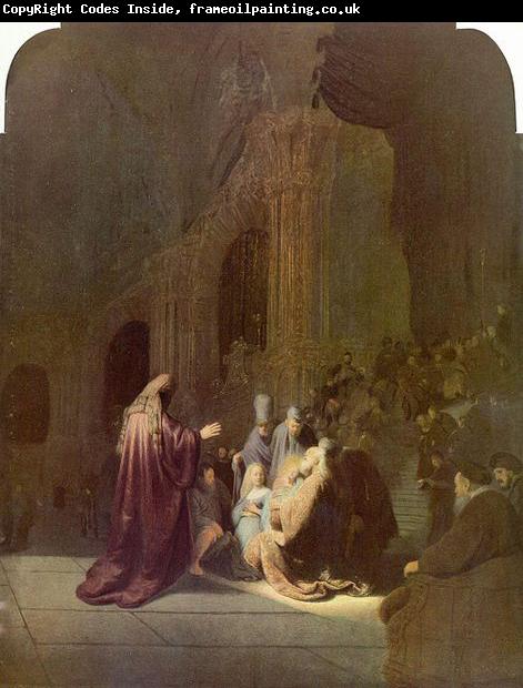 Rembrandt Peale Simeon in the temple