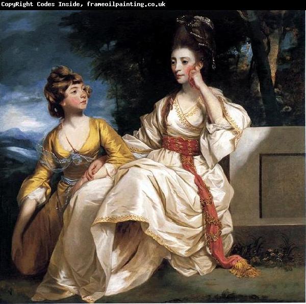 Sir Joshua Reynolds Portrait of Mrs. Thrale and her daughter Hester