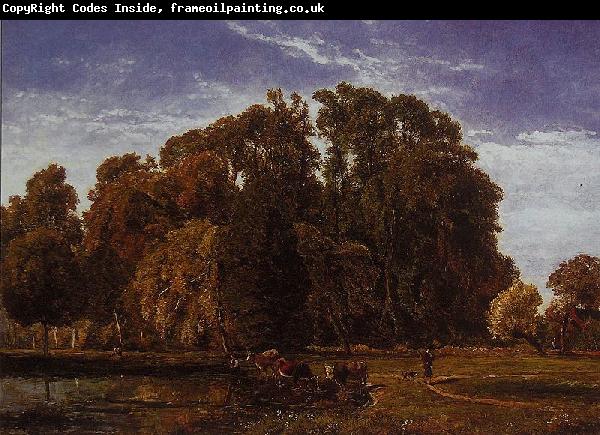 Theodore Fourmois The lake at Beloeil