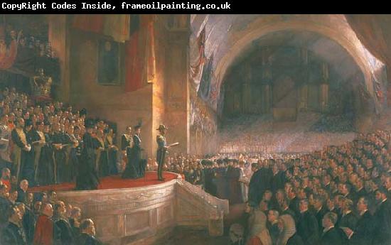 Tom roberts Opening of the First Parliament of the Commonwealth of Australia by H.R.H. The Duke of Cornwall and York