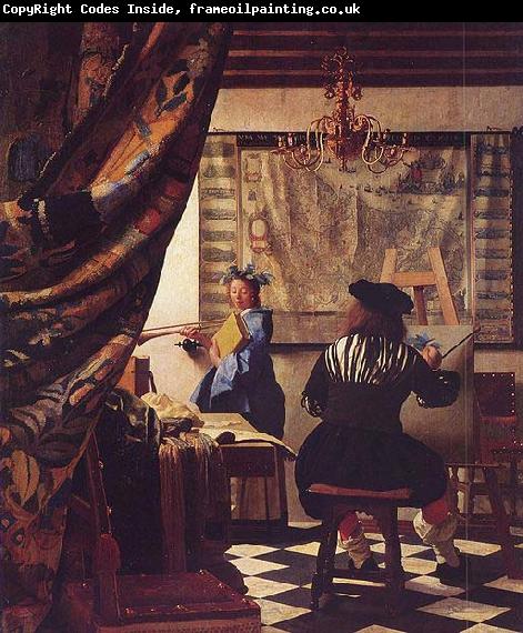 VERMEER VAN DELFT, Jan The Allegory of Painting -or- The Art of Painting