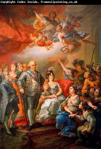 Vicente Lopez y Portana King Charles IV of Spain and his family pay a visit to the University of Valencia in 1802