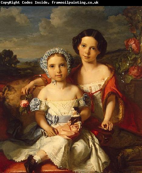 Vital Jean De Gronckel Portrait of Two Children