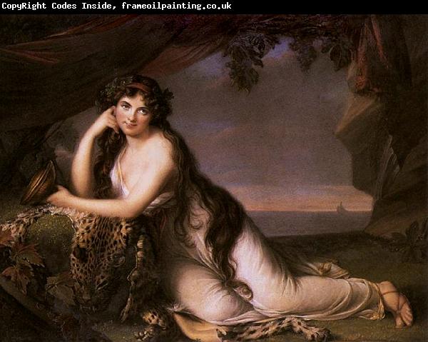 eisabeth Vige-Lebrun Lady Hamilton as Ariadne