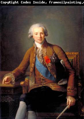 elisabeth vigee-lebrun Portrait of the Comte de Vaudreuil