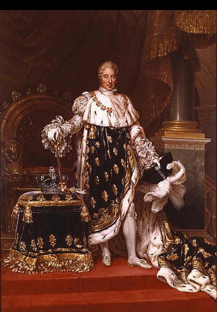 unknow artist Portrait of the King Charles X of France in his coronation robes