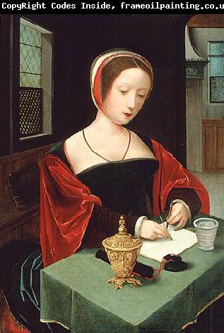 unknow artist Saint Mary Magdalene at her writing desk