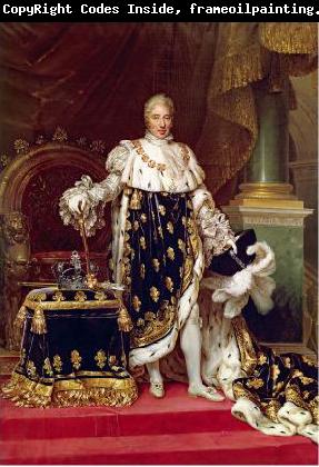 unknow artist Portrait of the King Charles X of France in his coronation robes