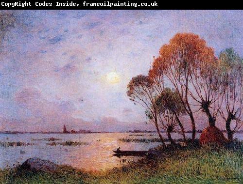 unknow artist Sunset on the Grande Briere