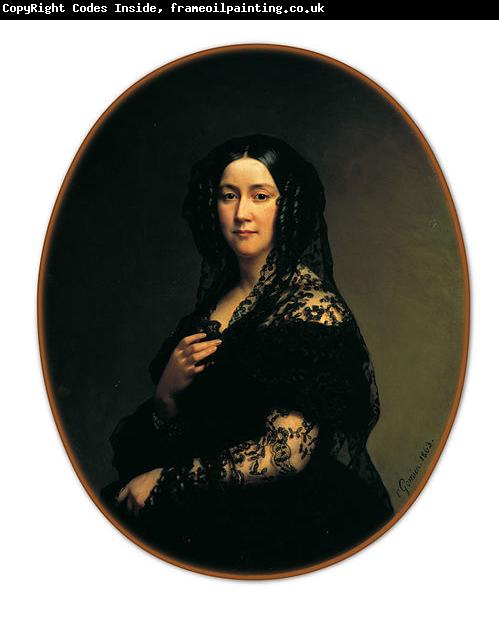 unknow artist Portrait de la Comtesse Adolphe de Rouge nee Marie de Saint-Georges de Verac