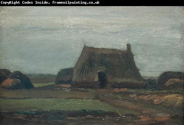 unknow artist vincent van gogh boederij met turfhopen 1883