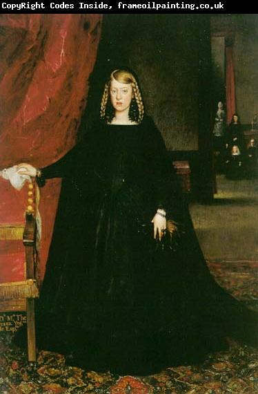 unknow artist The Empress Dona Margarita de Austria in Mourning Dress