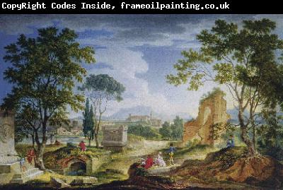 unknow artist Idyllic Roman Landscape