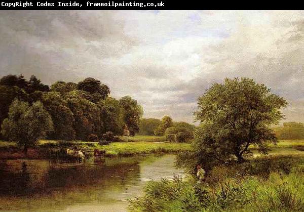 unknow artist Fishing on the Trent  by George Turner.