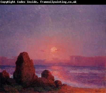 unknow artist Sunset of the Breton Coast