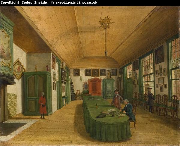 unknow artist Interior of the hall of the Leiden society 'Kunst wordt door Arbeid verkregen'