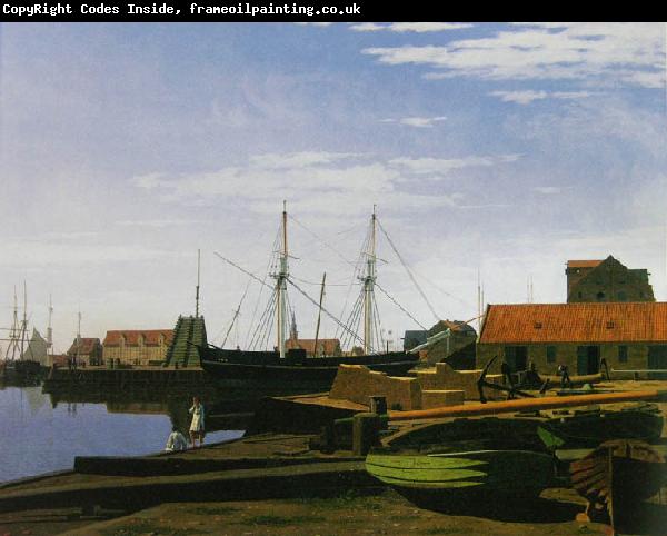 unknow artist View_of_Larsen_Square_near_Copenhagen_Harbor