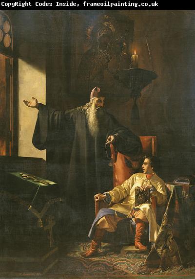 unknow artist Tsar Ivan the Terrible and the priest Sylvester