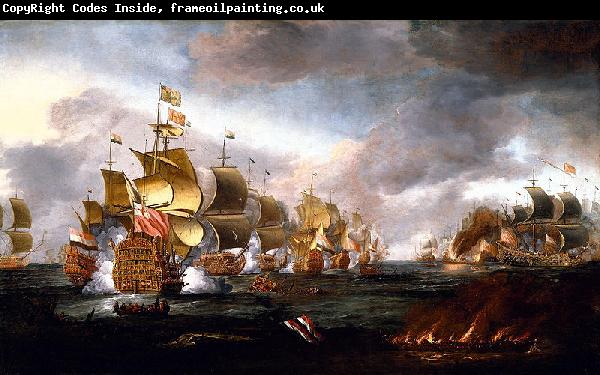 Adriaen Van Diest The Battle of Lowestoft