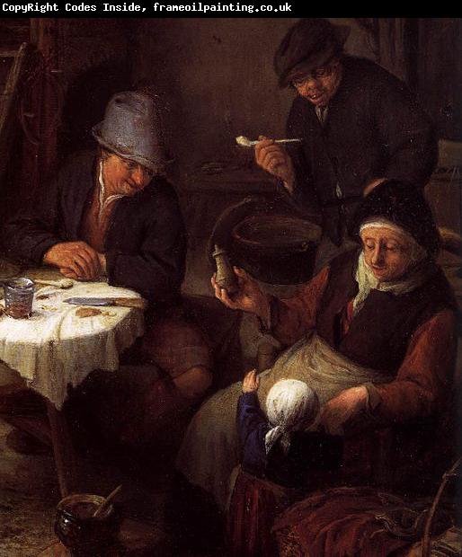 Adriaen van ostade Peasant Family in a Cottage Interior