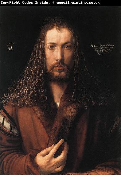 Albrecht Durer self-portrait in a Fur-Collared Robe